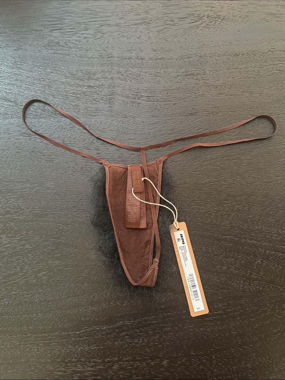 Skims faux hair micro string thong - Picture 5 of 5